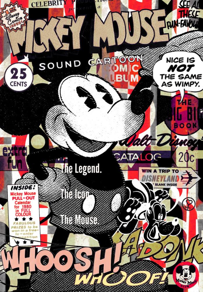 Mickey Mouse | Sam Lovemore Art | Urban Popart | Art & Pictures Gallery