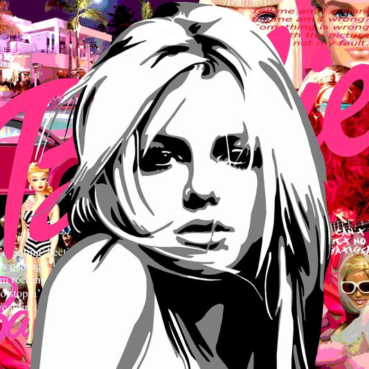 Britney Spears | Mixed Media Popart | Art & Pictures Gallery | Annejole Jacobs - de Jongh