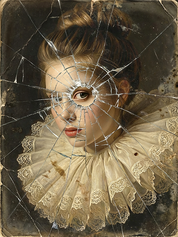 Broken Glass | Digital Photo Art | Ingrid van der Meer | Art & Pictures Gallery
