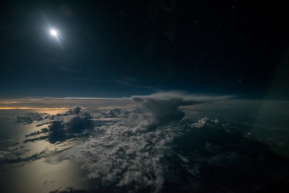 Above the Caribbean Ocean | Santiago Borja | The Stormpilot | Art & Pictures Gallery