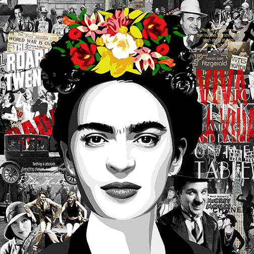 Frida Kahlo | Annejole Jacobs - de Jongh | Mixed Media Popart | Art & Pictures Gallery