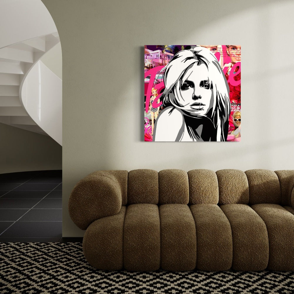 Britney Spears | Mixed Media Popart | Art & Pictures Gallery | Annejole Jacobs - de Jongh