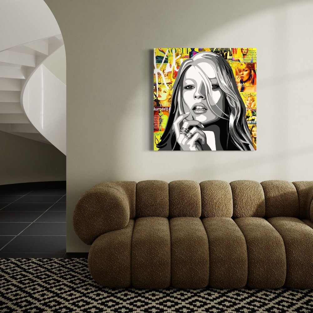 Kate Moss | Mixed Media Popart | Art & Pictures Gallery | Annejole Jacobs - de Jongh