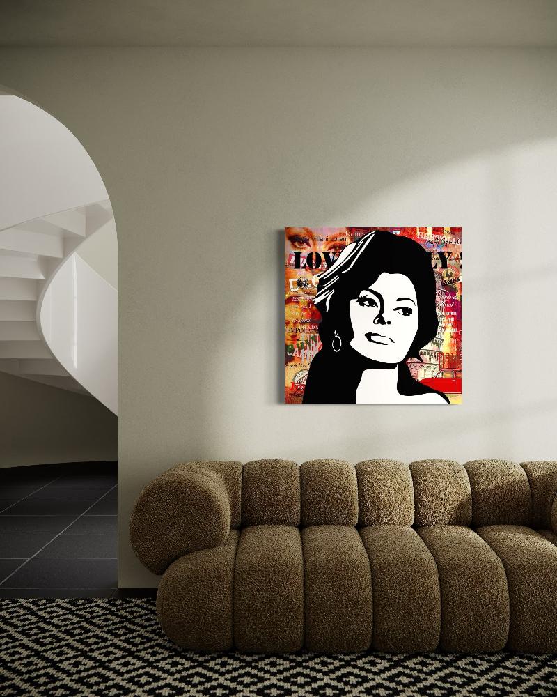 Sophia Loren | Annejole Jacobs - de Jongh | Mixed Media Popart | Art & Pictures Gallery