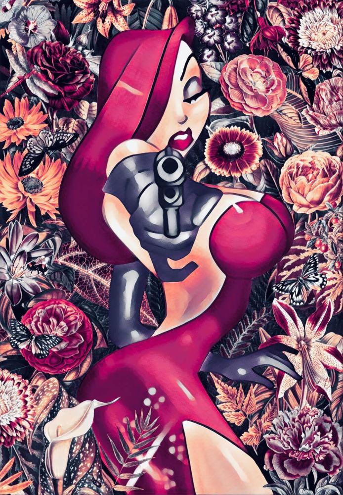 Jessica Rabbit | Sam Lovemore Art | Urban Popart | Art & Pictures Gallery