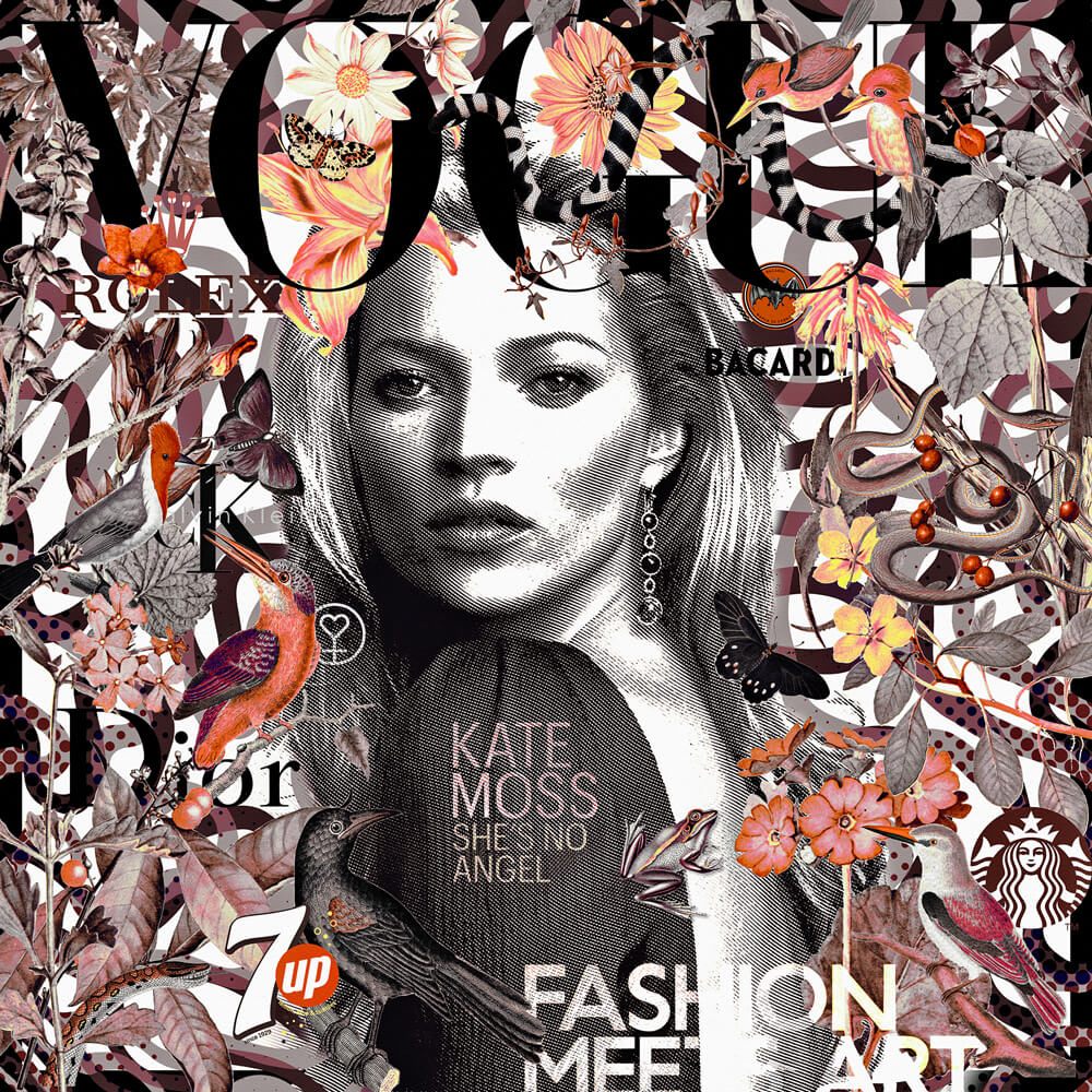 Kate Moss Vogue | Sam Lovemore Art | Urban Popart | Art & Pictures Gallery