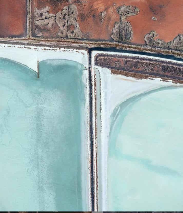 Blue Salt Field #2 | Hans Logren | Aerials | Art & Pictures Gallery