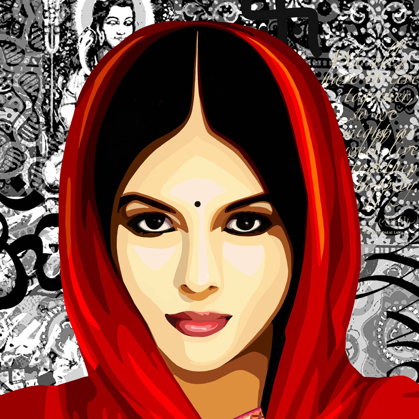 Indiase | Mixed Media Popart | Art & Pictures Gallery