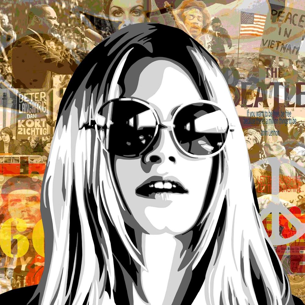 Brigitte Bardot | Annejole Jacobs - de Jongh | Mixed Media Popart | Art & Pictures Gallery